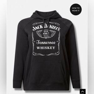 Torrid Jack Daniels Cozy Fleece Hoodie Size 2X
